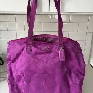 Coach Fuchsia Women's Tote Bag